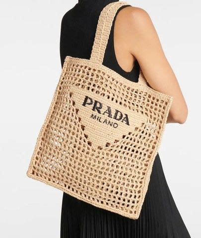 prada raffia woven shopper tote|prada raffia tote bag dupe.